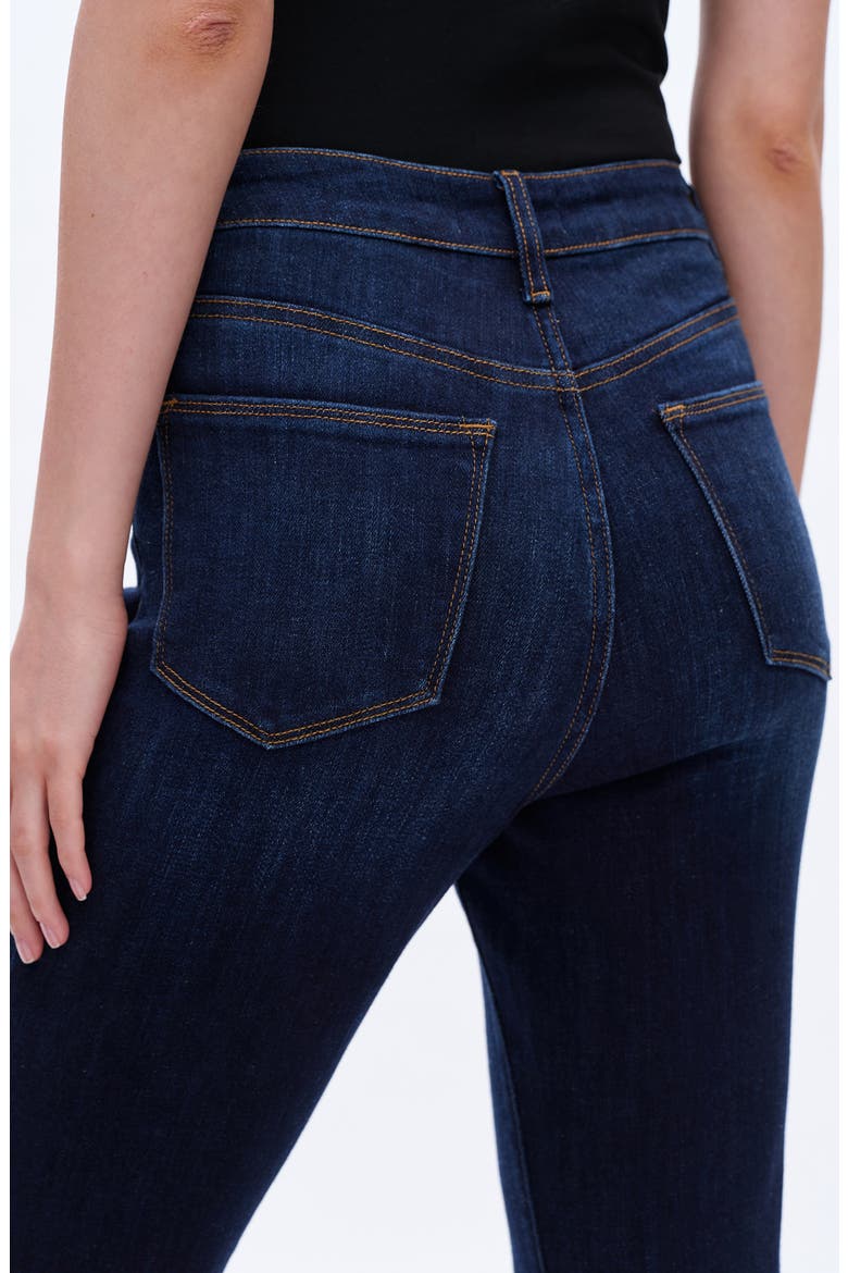 High Waist Flare Jeans, Alternate, color, DARK WASH
