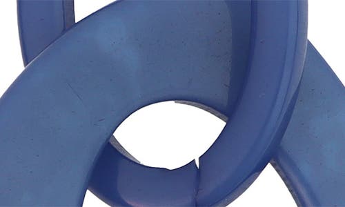 Panacea Resin Link Drop Earrings In Blue