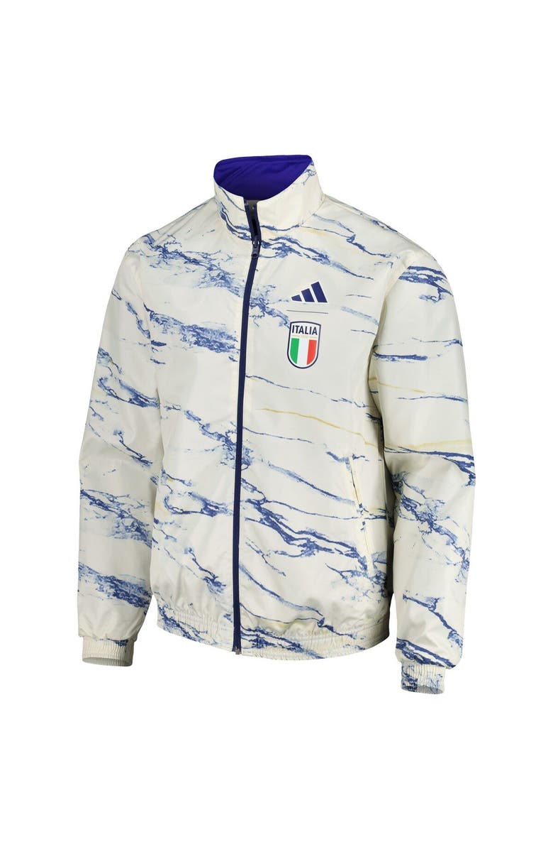 adidas Men's adidas White Italy National Team Logo Anthem Reversible Full-Zip Jacket, Alternate, color, 