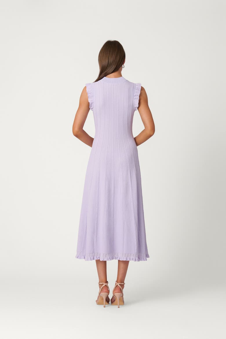 Pointelle Knit Tucker Dress, Alternate, color, Lilac
