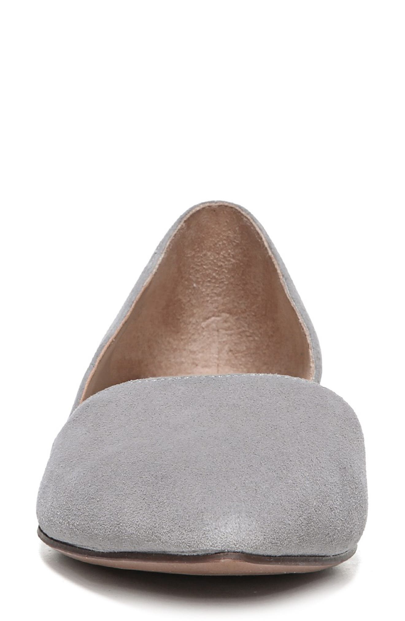 Samantha 2 Flat, Alternate, color, GREY FOG SUEDE