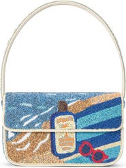 STAUD Tommy Beaded Shoulder Bag
