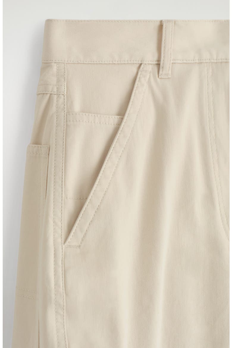 Batten Tapered Cotton Ankle Pants, Alternate, color, BEIGE DUSTY LIGHT