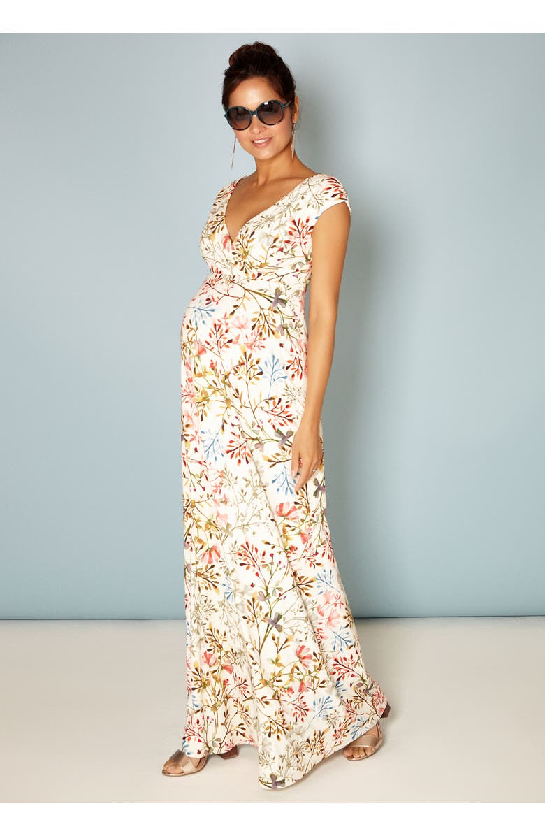 Tiffany Rose Maternity Alana Maternity Maxi Dress, Alternate, color, Watercolour Meadow