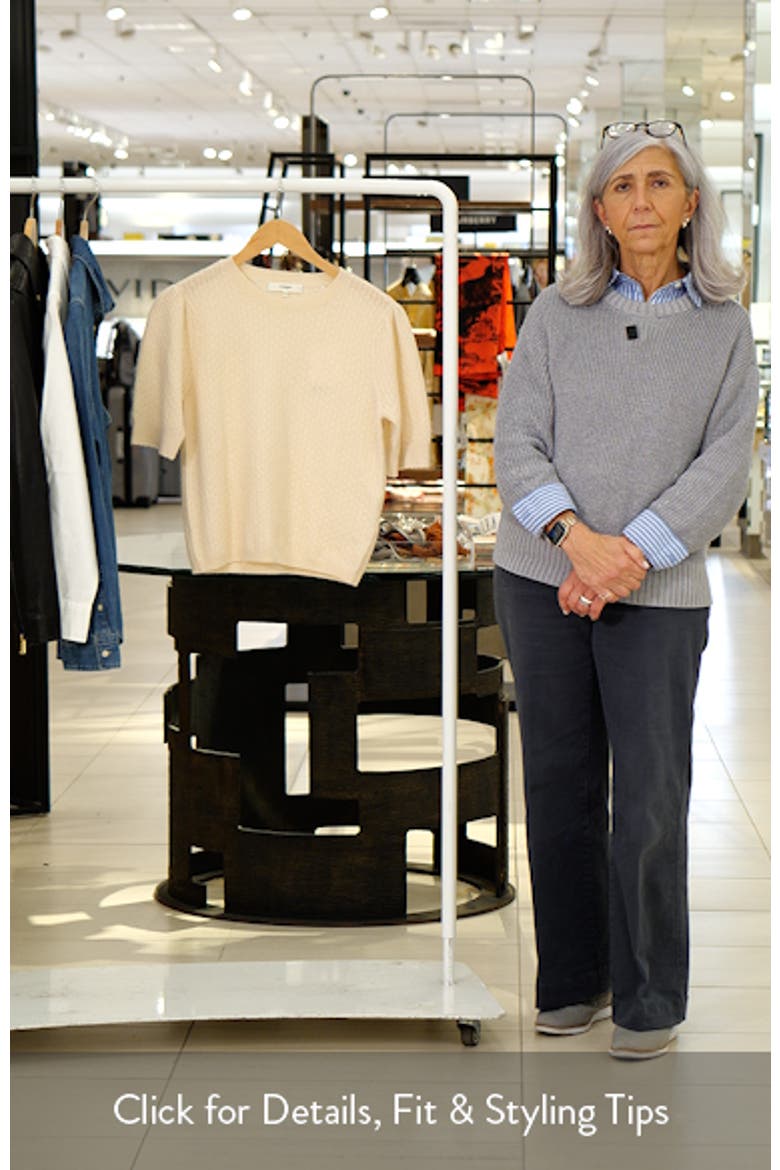 The Gathered Honeycomb Cashmere Sweater video