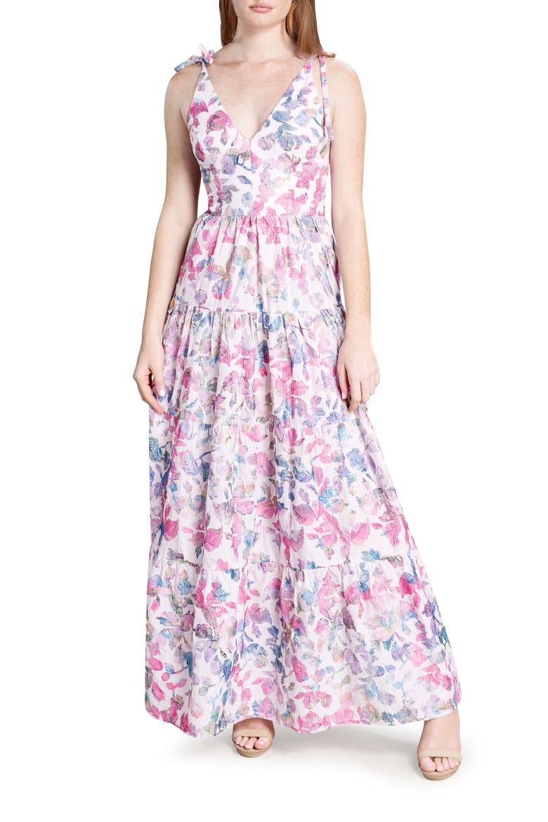 Pearl Floral Cotton Dress, Alternate, color, SOFT PINK MULTI