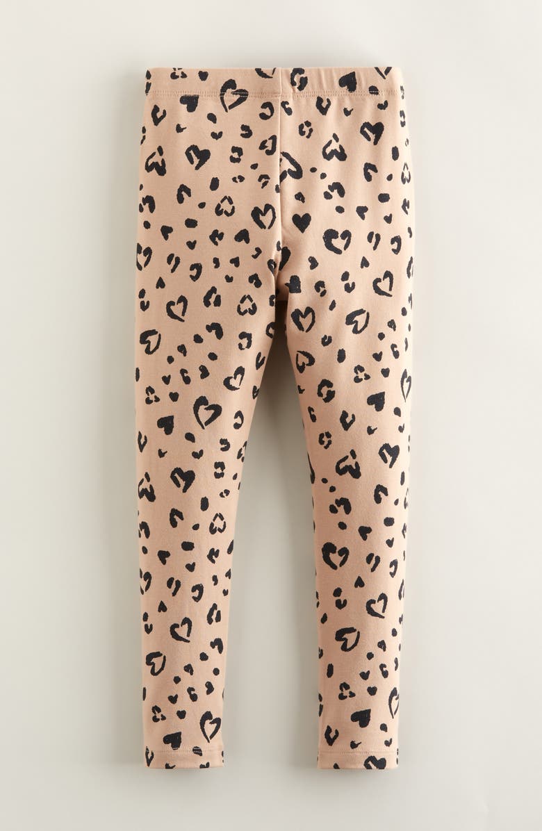 Tucker + Tate Kids' Core Leggings, Alternate, color, Tan Natural Leopard Hearts