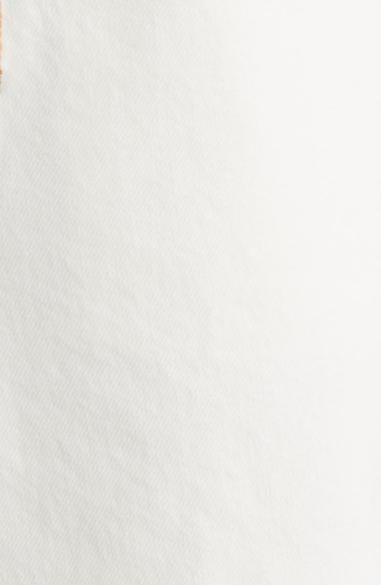 SLVRLAKE Nonstretch Denim Short Overalls, Alternate, color, Natural White