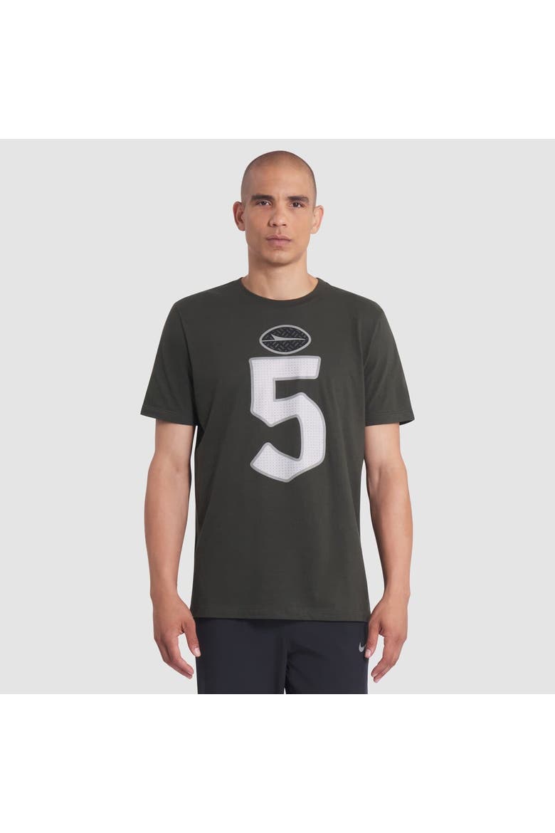 Men's Nike Garrett Wilson Gotham Green New York Jets 2025 Rivalries Collection Player Name & Number T-Shirt, Main, color, Green