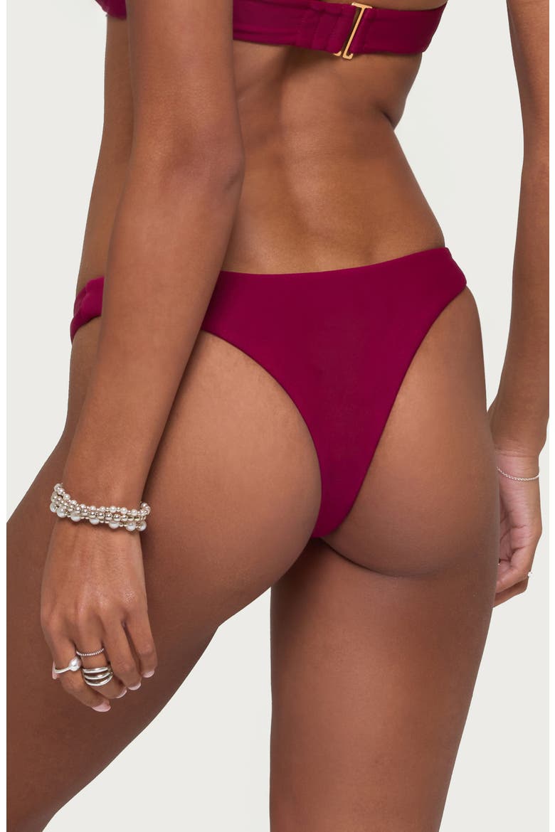 Silvey Bikini Bottoms, Alternate, color, BURGUNDY