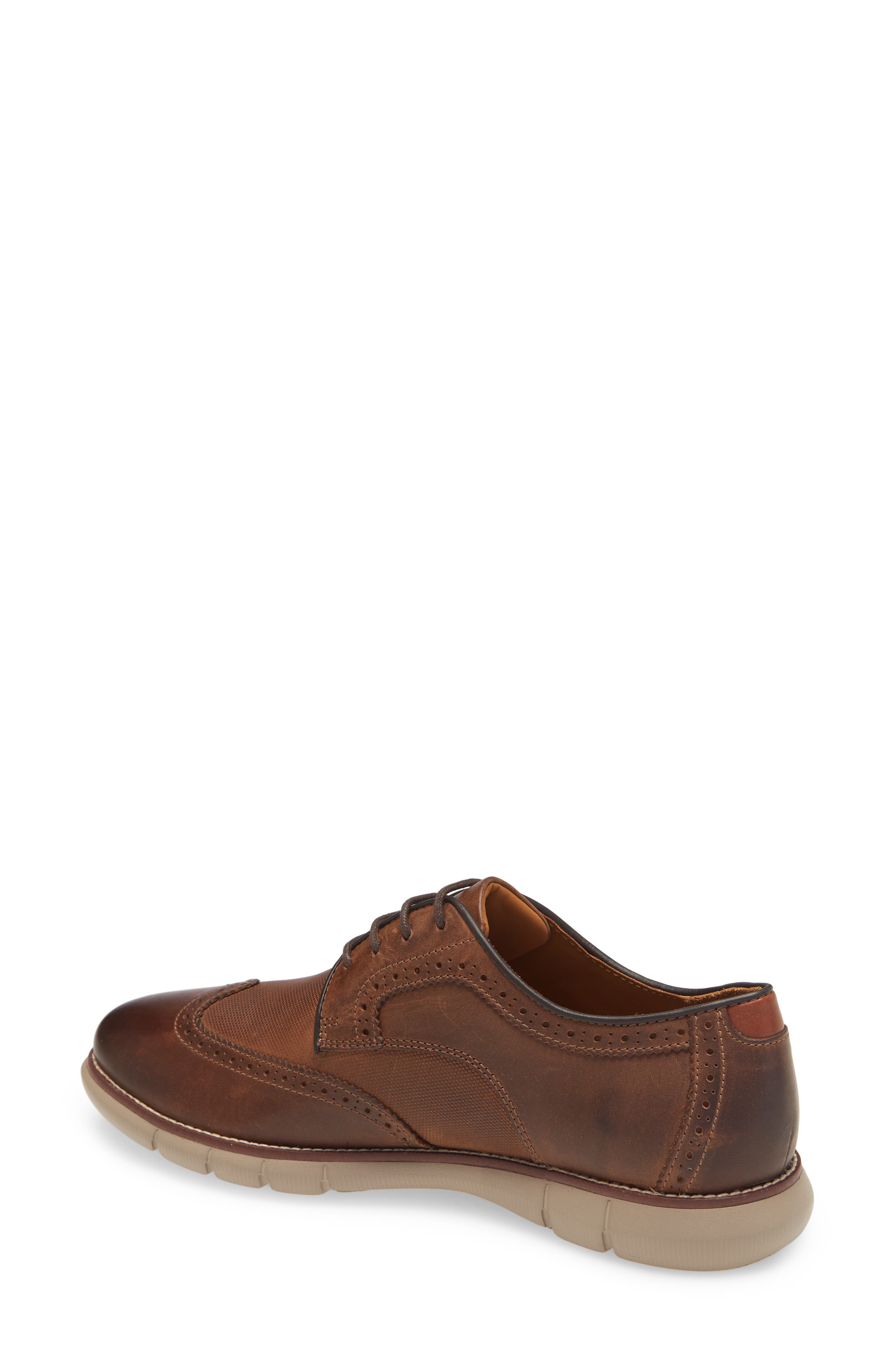 Johnston & Murphy Holden Wingtip, Alternate, color, Brown Oiled Full Grain
