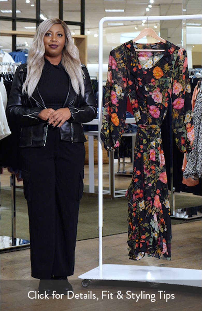 Macie Floral Tie Waist Maxi Dress, sales video thumbnail