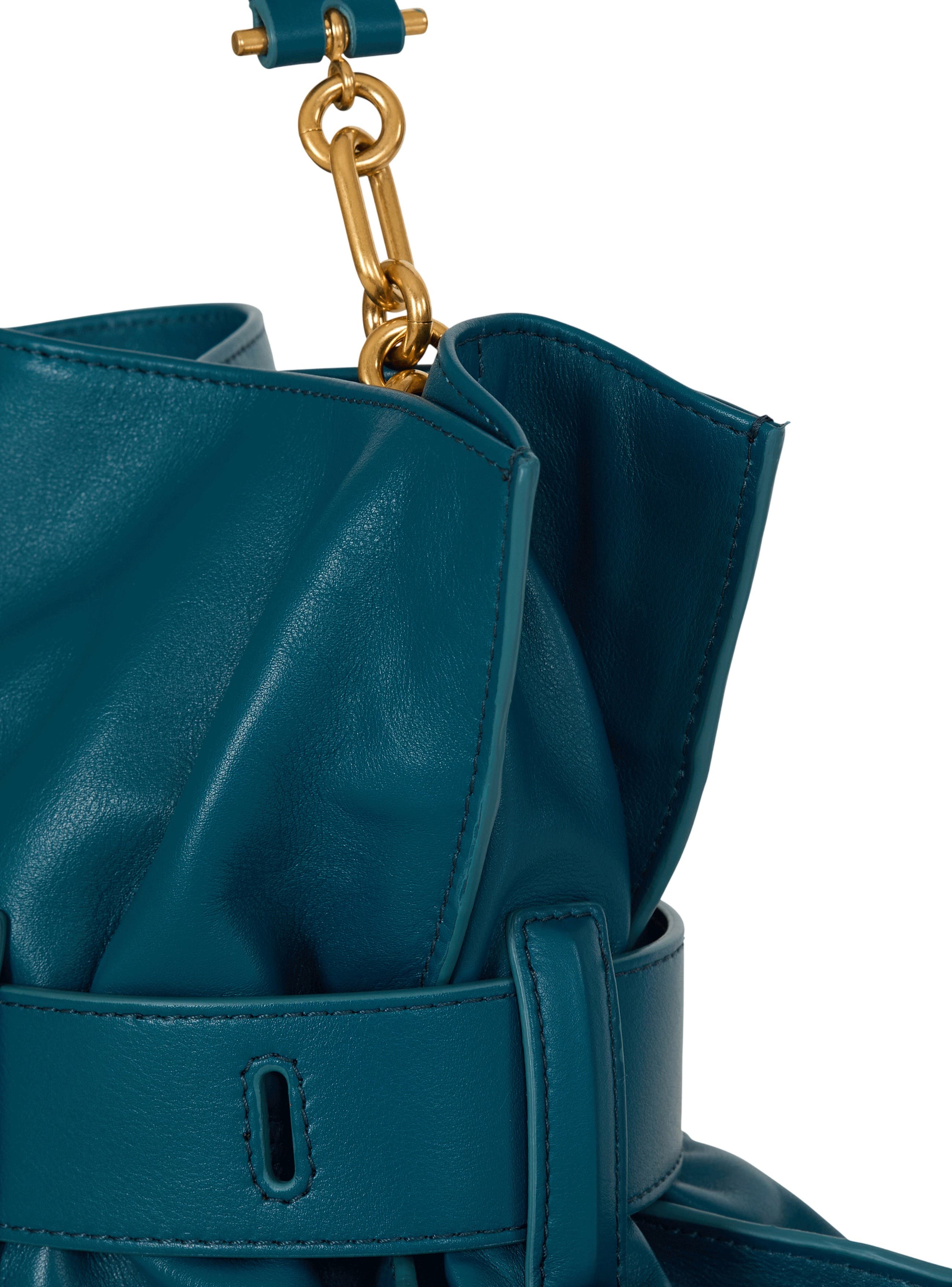 Medium Anthem bag in smooth leather, Alternate, color, blue