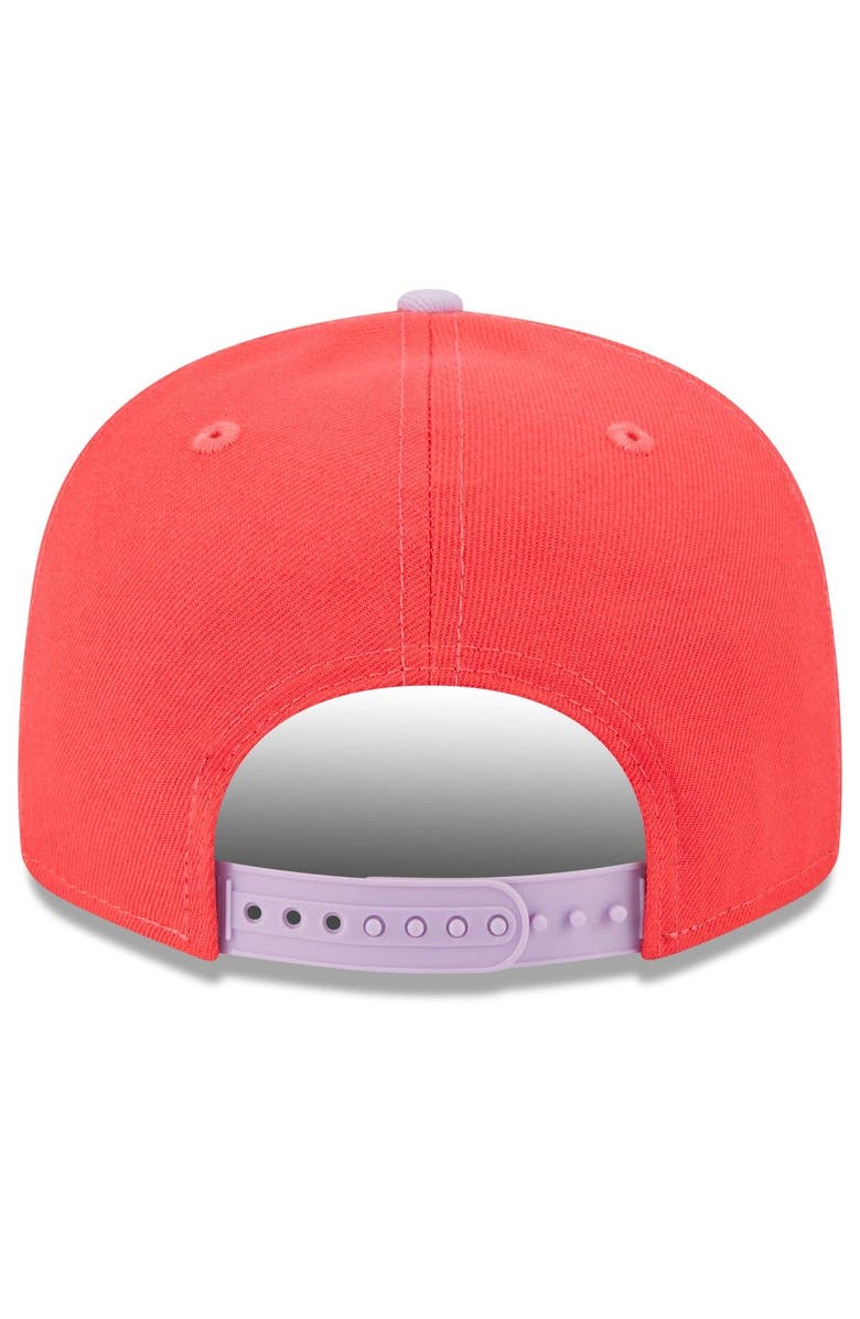 New Era Men's New Era Red/Purple New York Yankees Spring Basic Two-Tone 9FIFTY Snapback Hat, Alternate, color, Red