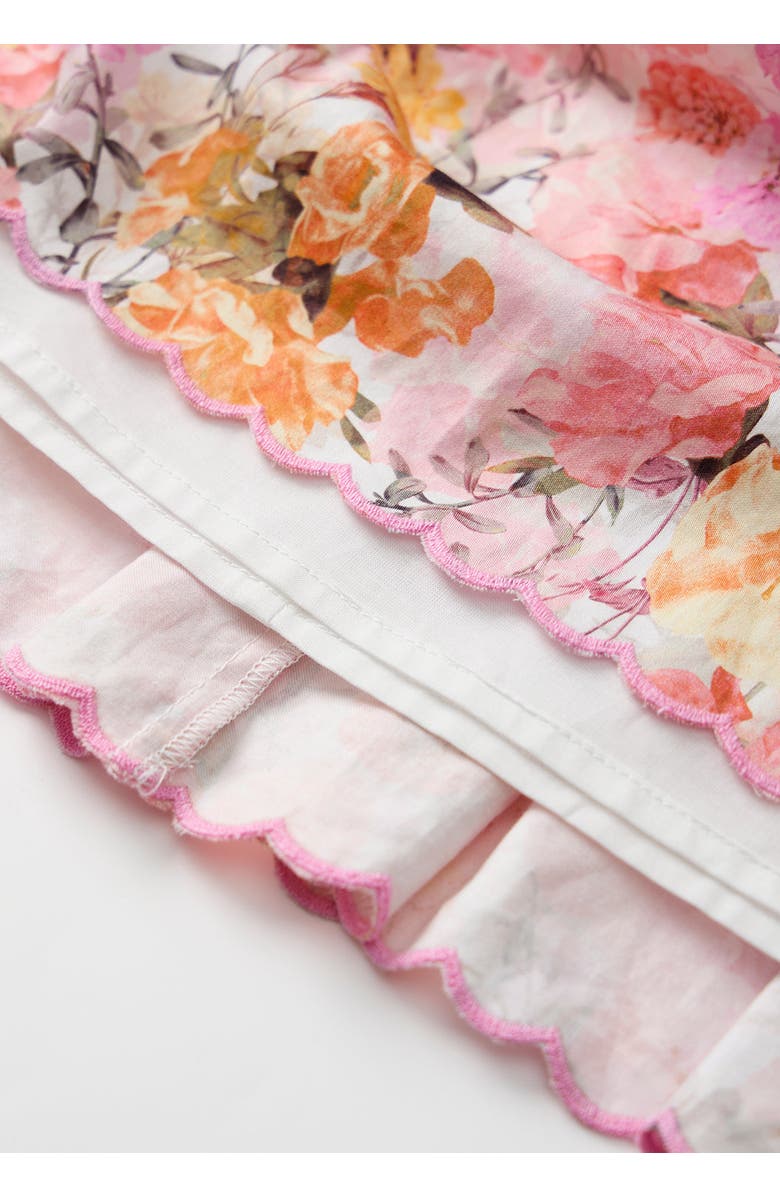 Marlo Kids Alessia Cotton Mini Skirt, Alternate, color, Floral