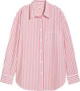 Faherty Coastal Stripe Relaxed Organic Cotton Button-Up Shirt