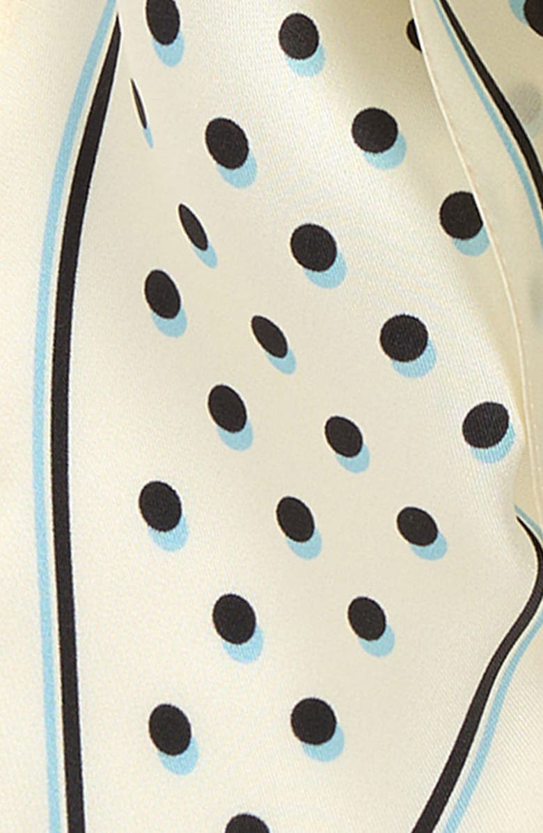 Echo Dot Silk Diamond Scarf, Alternate, color, Cream