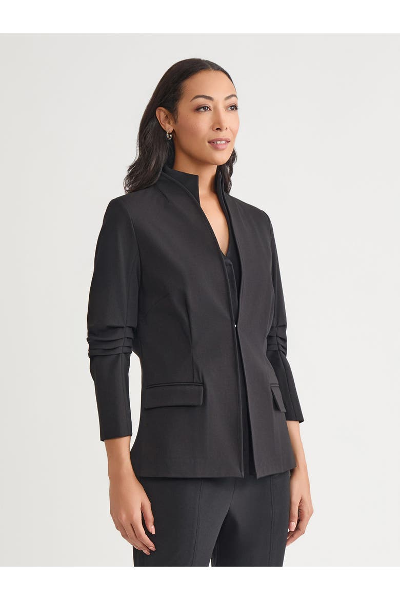 Tailored LuxeStretch Ponte Blazer, Alternate, color, Black