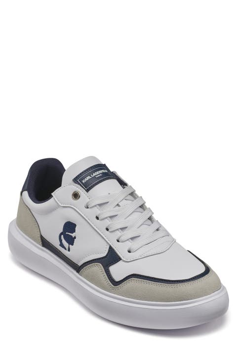 Side Karl Profile Embroidered Low Top Sneaker (Men)