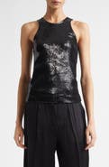 TOTEME Curved Sequin Tank