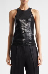TOTEME Curved Sequin Tank