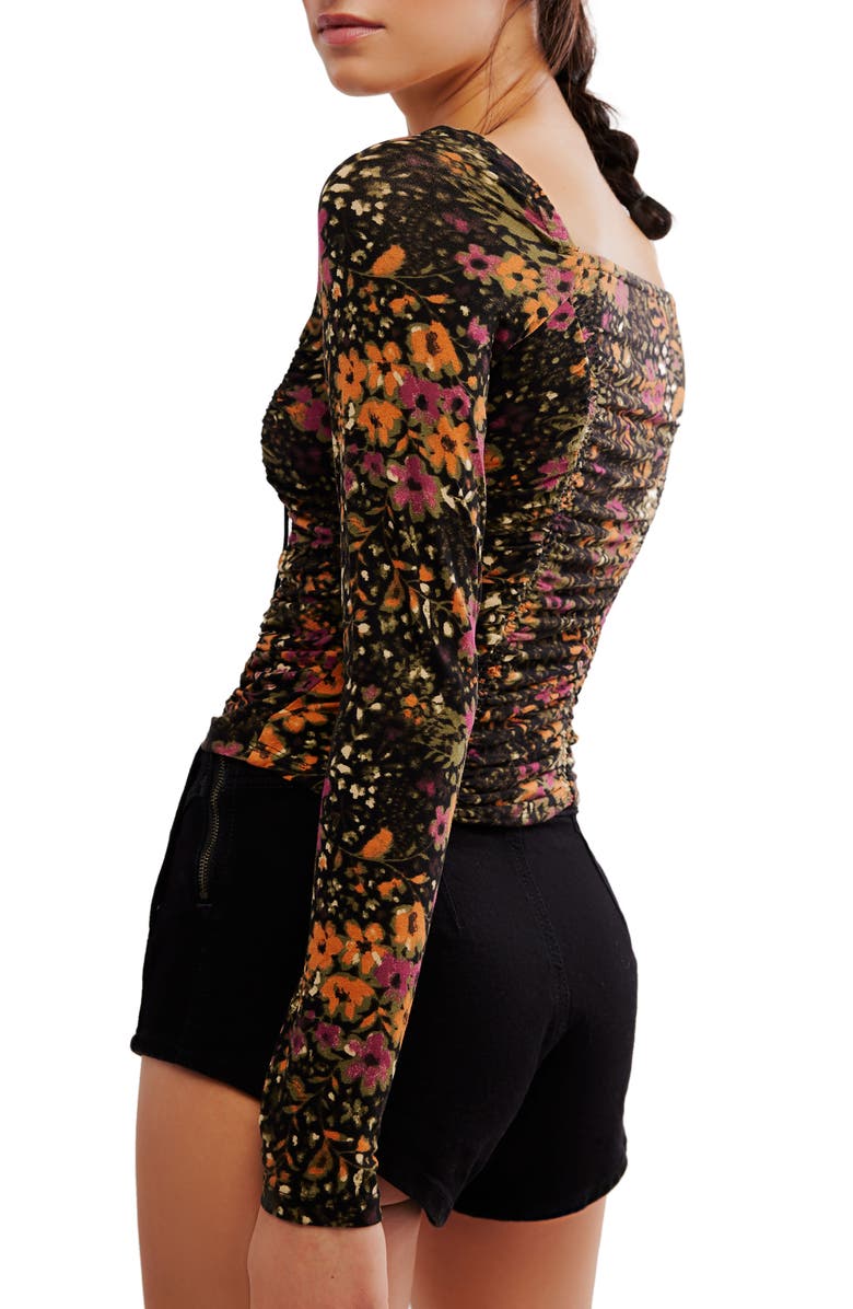 Free People Layer It On Me Ruched Crop Top, Alternate, color, 