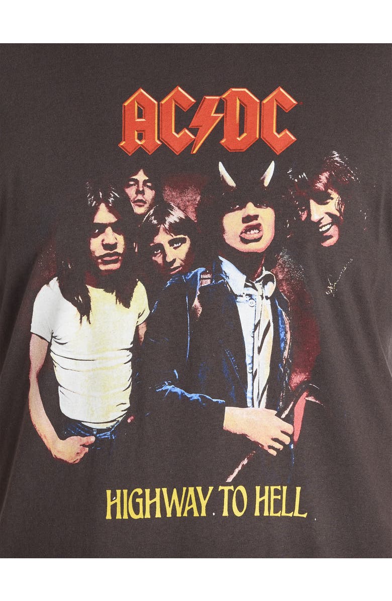 True Nation by DXL Big & Tall ACDC Highway Graphic Tee, Alternate, color, Graphite