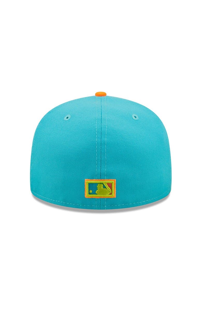 New Era Men's New Era Blue/Orange Washington Nationals Vice Highlighter 59FIFTY Fitted Hat, Alternate, color, 