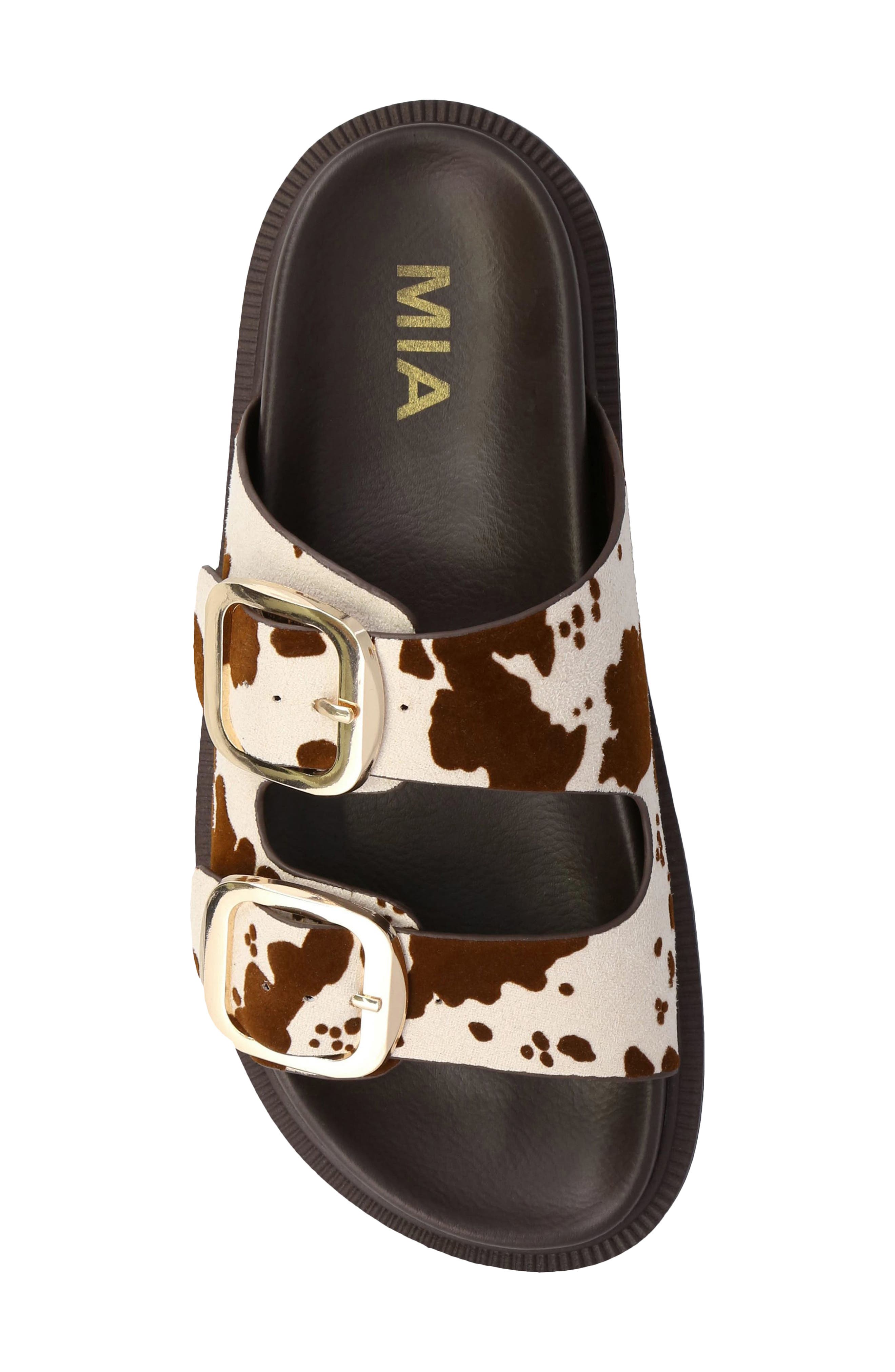 Alttar Slide Sandal, Alternate, color, BROWN COW