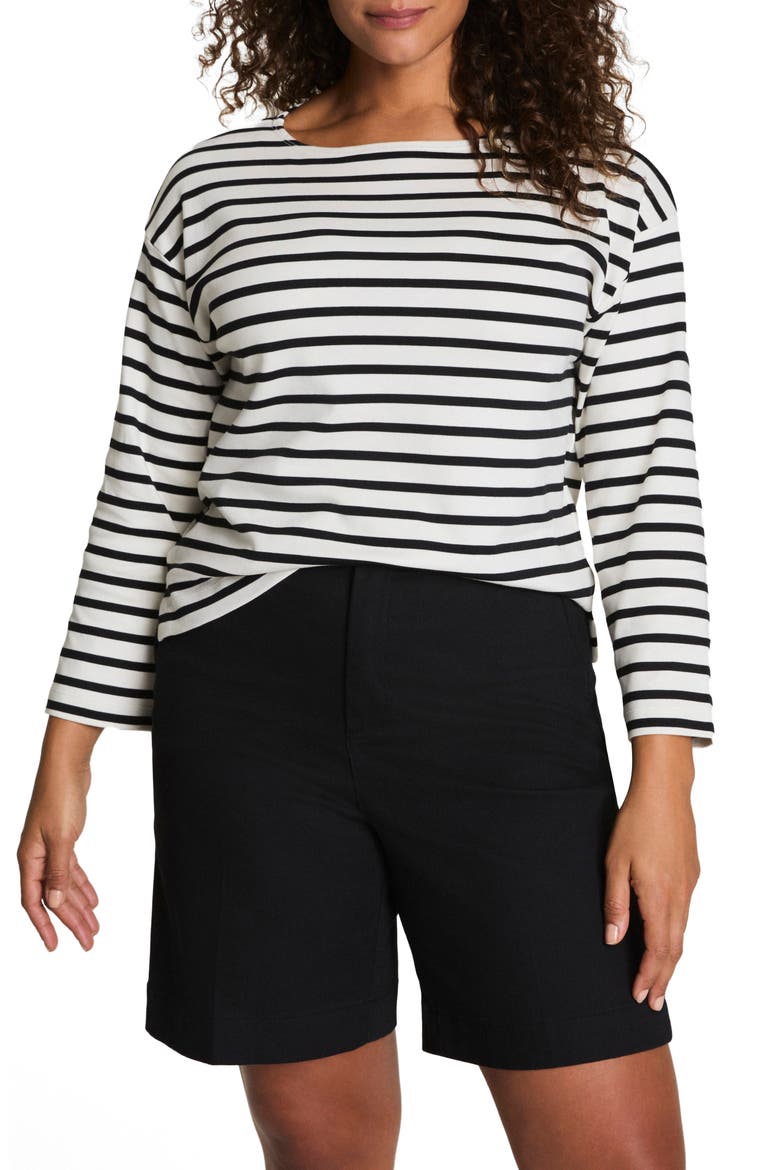 Cool Cotton Top, Main, color, YACHTSTRIP- LNBL