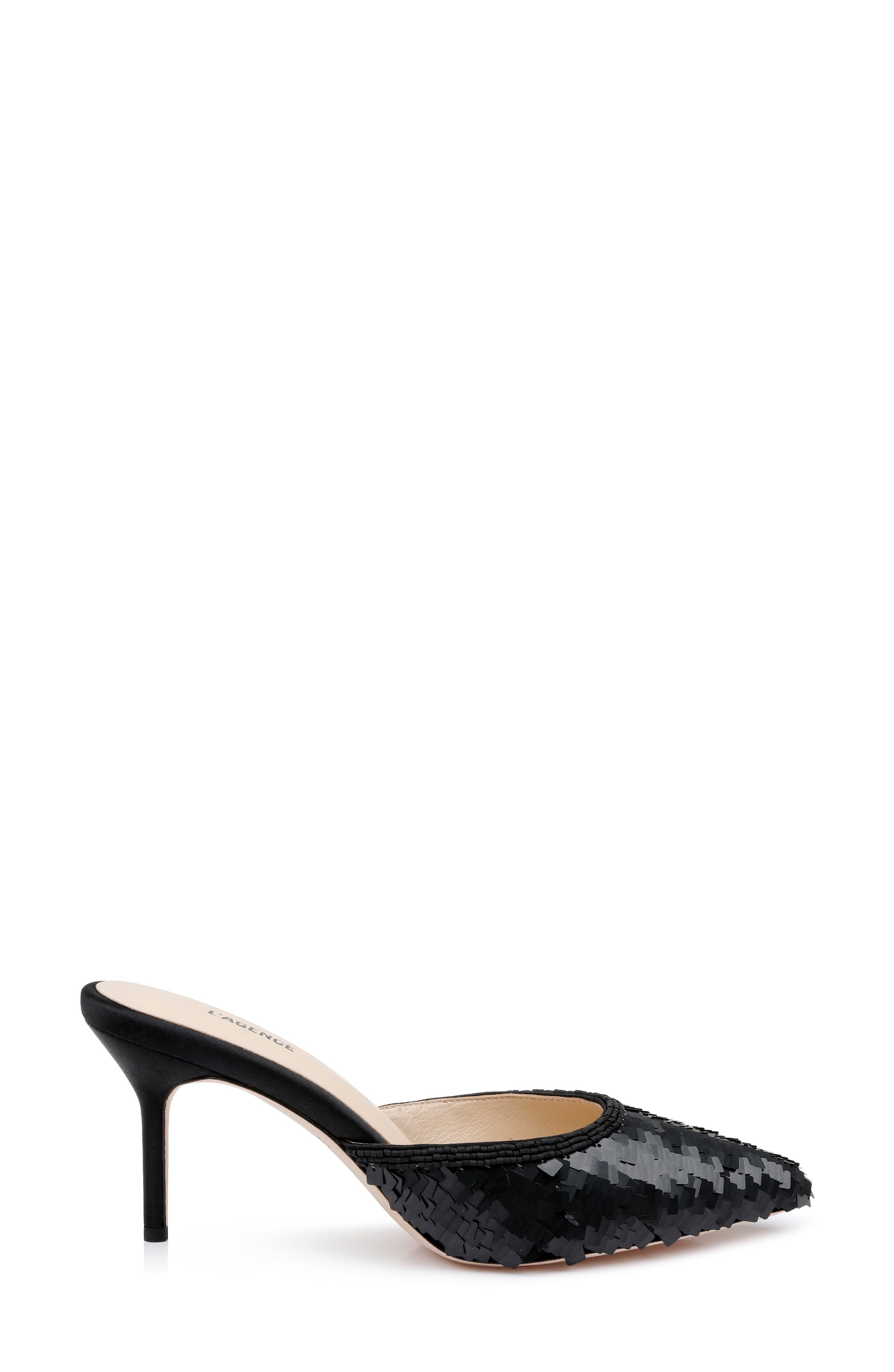 L'AGENCE Juliette Sequin Mule, Alternate, color, 
