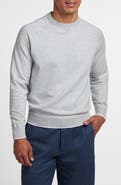 David Donahue South Point Cotton & Silk Blend Crew Sweater