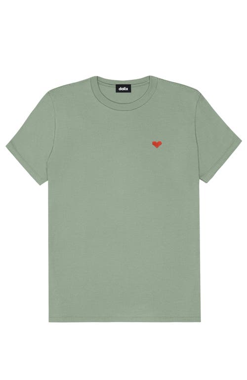 Dalix Womens Pixel Heart Jersey Relaxed Tee