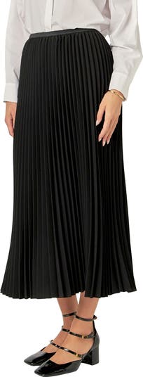 English Factory Pleated Midi Skirt | Nordstrom
