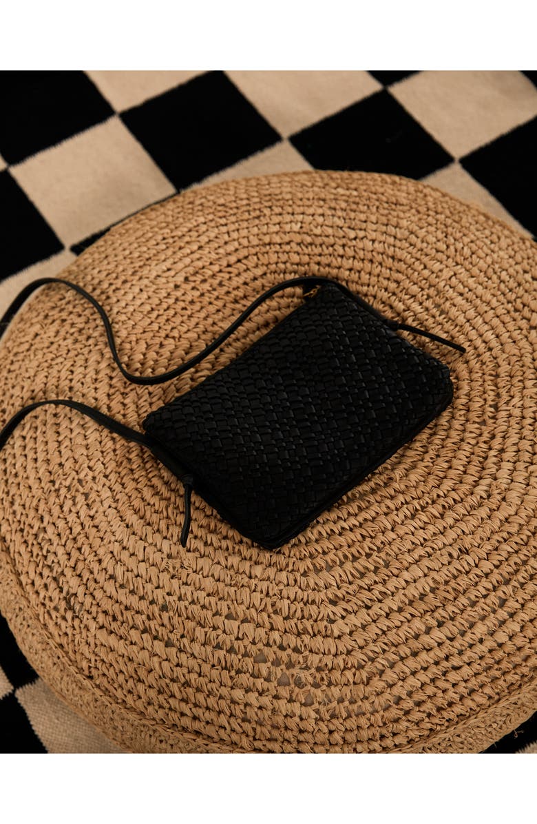 Madewell The Knotted Woven Leather Crossbody Bag, Alternate, color,