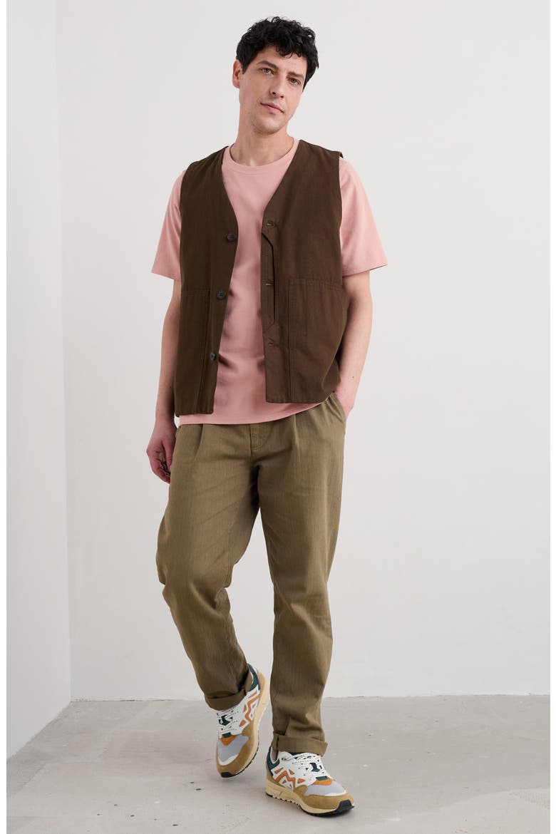 Metern Organic Cotton Vest, Alternate, color, PEPPER