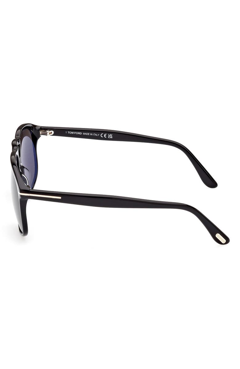 TOM FORD 58mm Navigator Sunglasses, Alternate, color, Shiny Black / Smoke