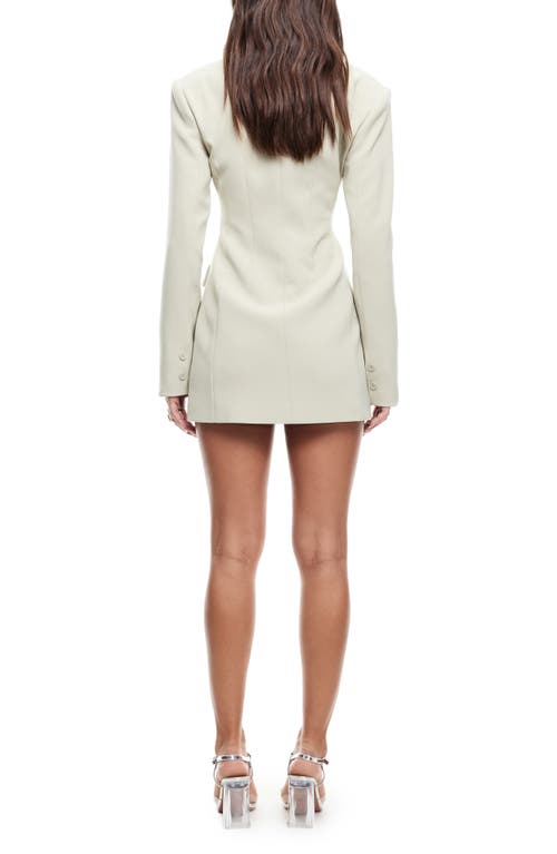 Lioness Cheri Long Sleeve Minidress In Matcha