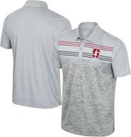 COLOSSEUM Men's Colosseum Gray Stanford Cardinal Cybernetic Polo