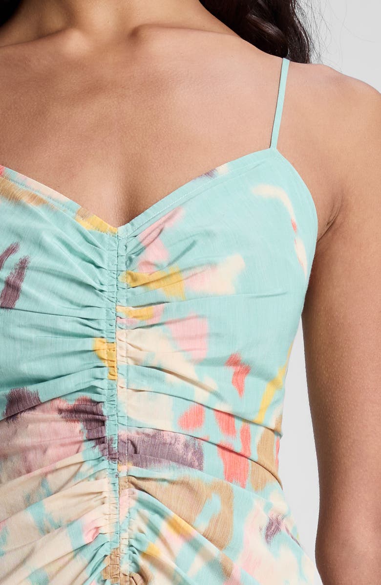 A.L.C. Lindsey Print Ruched Dress, Alternate, color, 