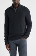 Nordstrom Cotton & Cashmere Quarter Zip Sweater