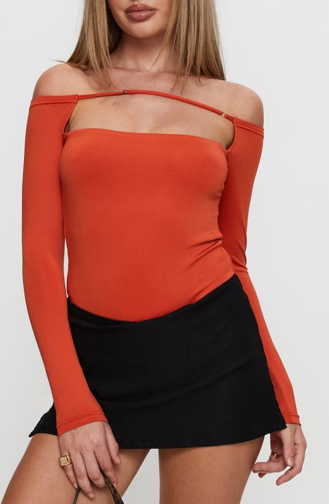 Degree of Separation Off the Shoulder Bodysuit