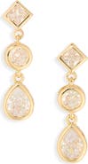 Cara Crystal Linear Drop Earrings
