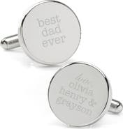 Cufflinks, Inc. Best Dad Ever Customizable Cufflinks