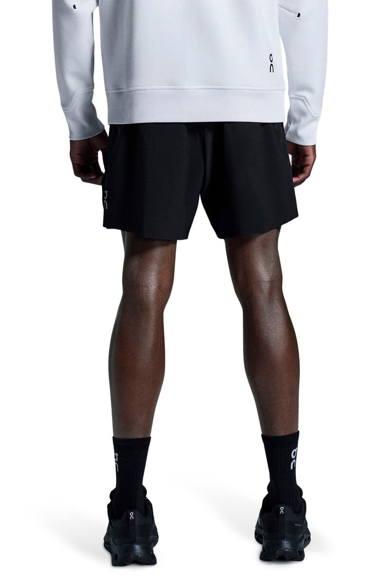 On Core 7-Inch Running Shorts, Alternate, color, Black