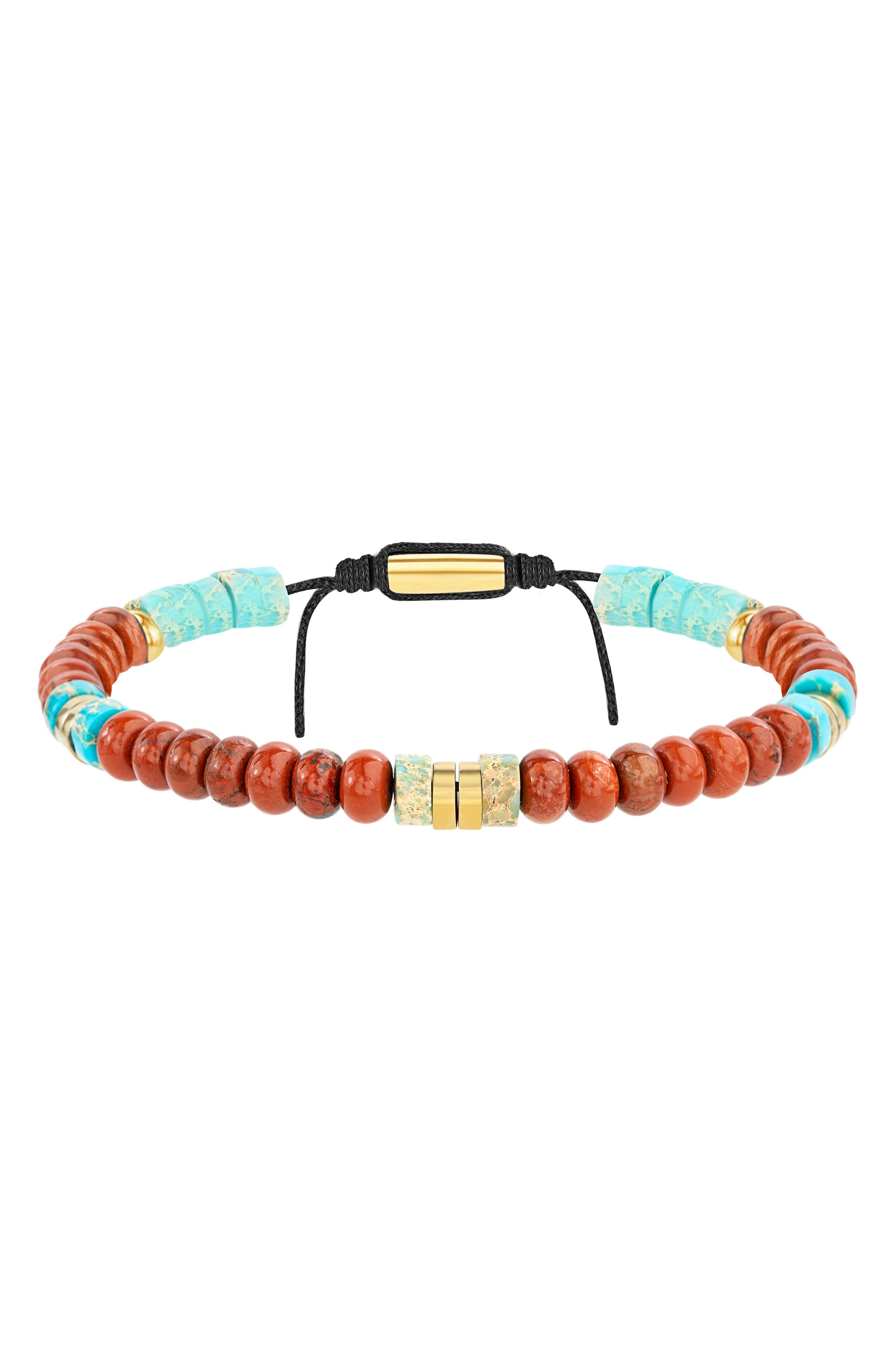Nautica Red & Blue Stone Bead Bracelet (Men) | Nordstromrack