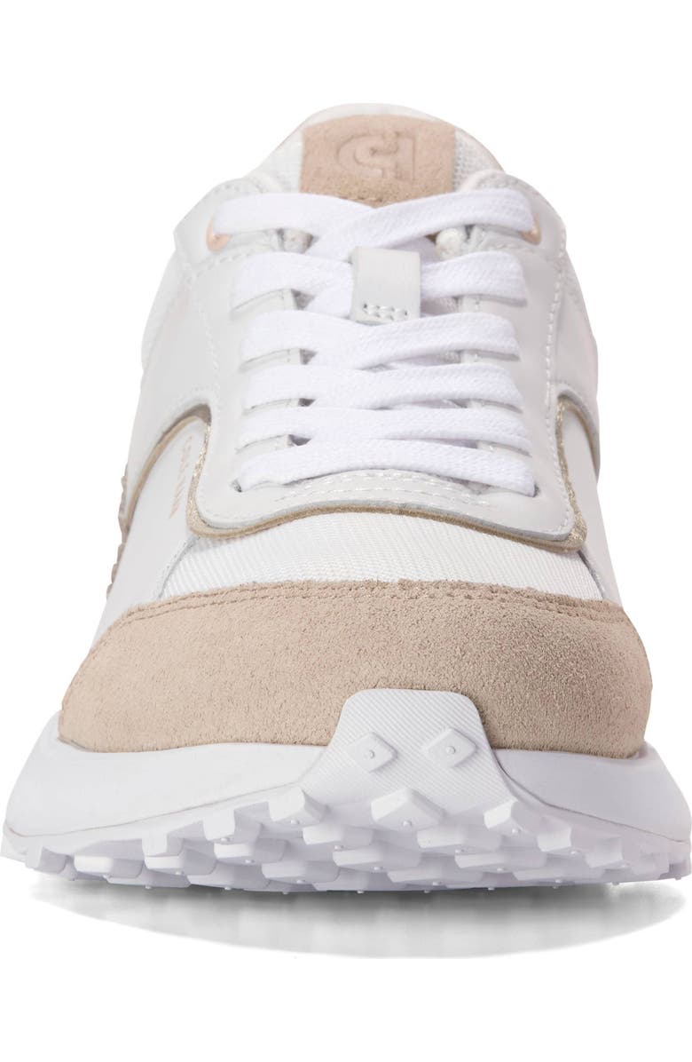 Cole Haan Grand Crosscourt Hallet Run Sneaker, Alternate, color, White / Oat Suede/ Gum