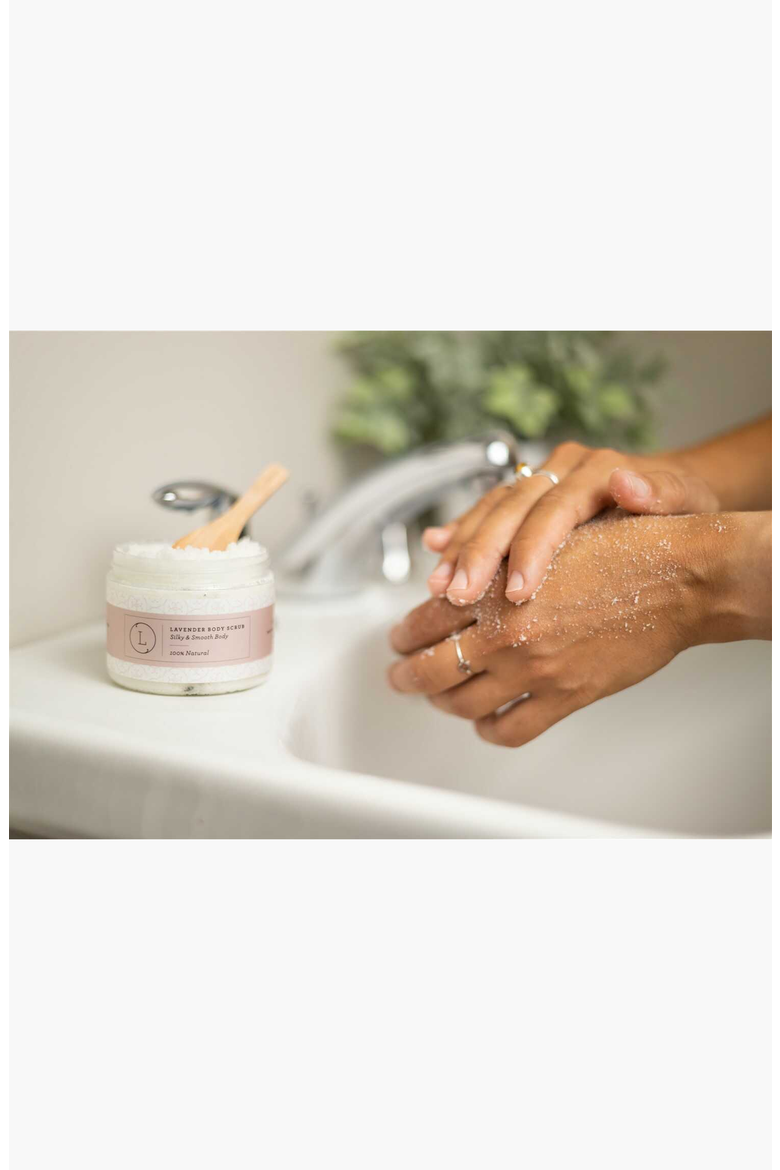 Natural Body Scrub, Lavender Body Salt Scrub, Alternate, color, None
