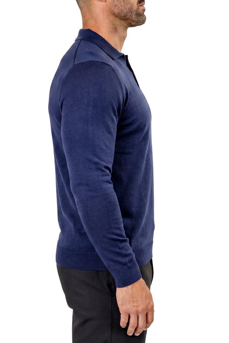 Polo Sweater, Alternate, color, BLUE