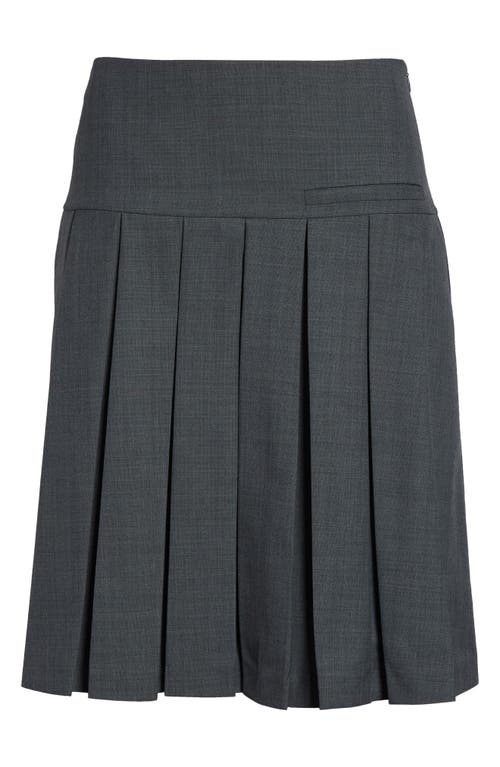 Shop Shushu-tong Shushu/tong Pleated A-line Skirt In Grey